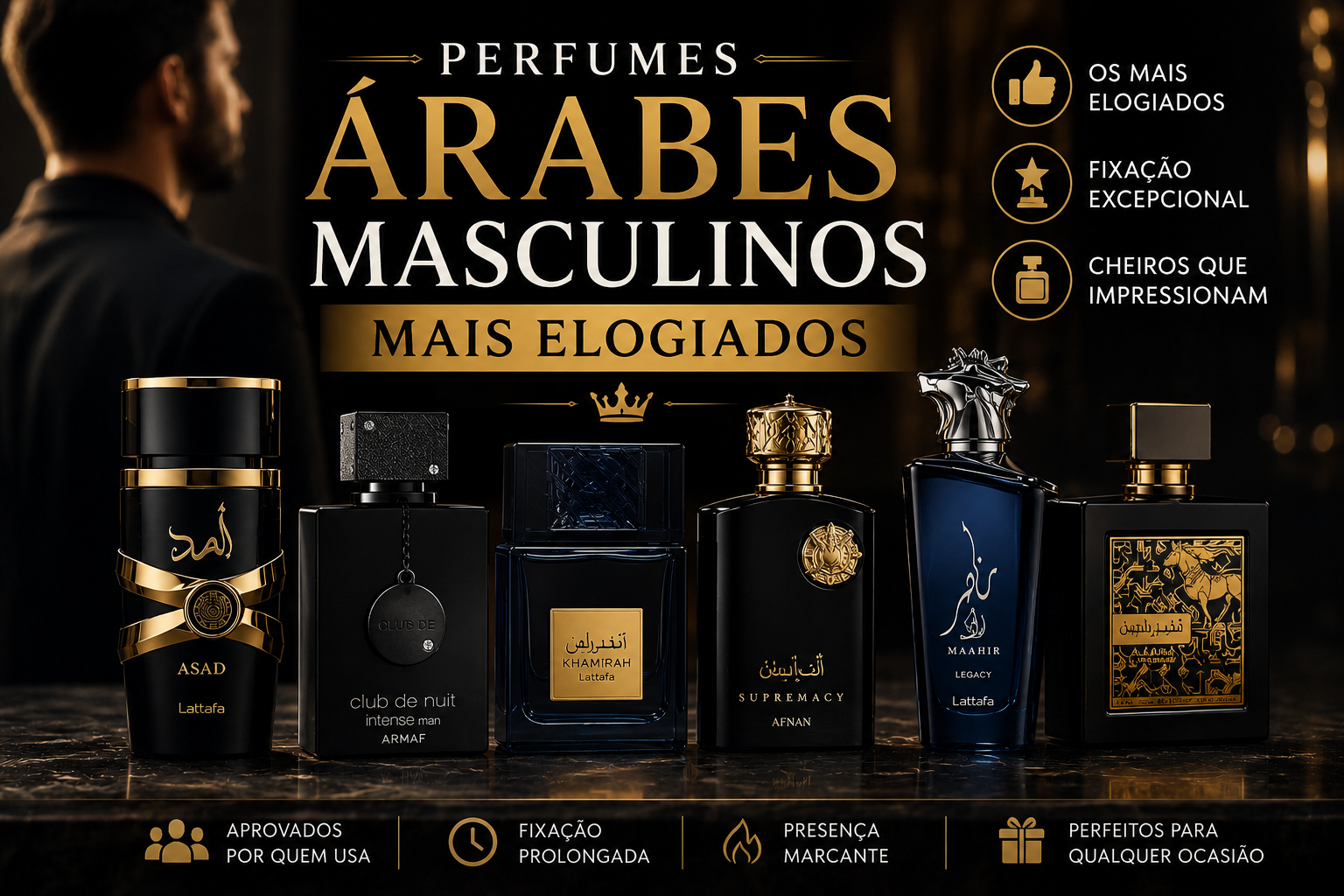 Os 7 Perfumes Árabes Masculinos Mais Elogiados do Momento