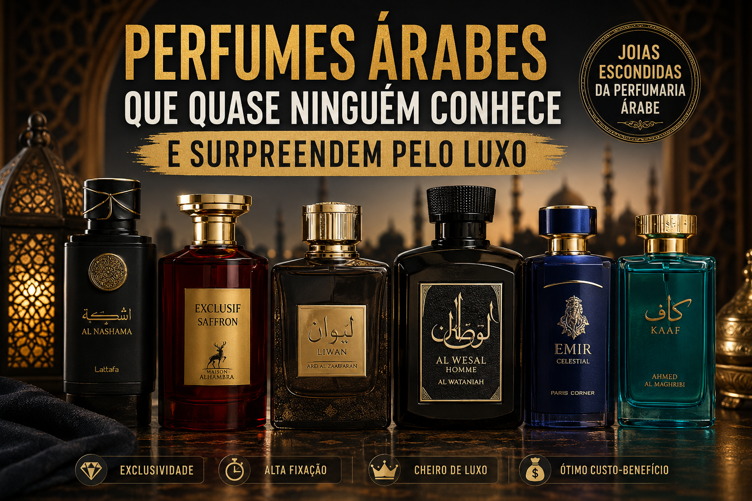 Os 6 Perfumes Árabes Que Quase Ninguém Conhece e Parecem Muito Mais Caros