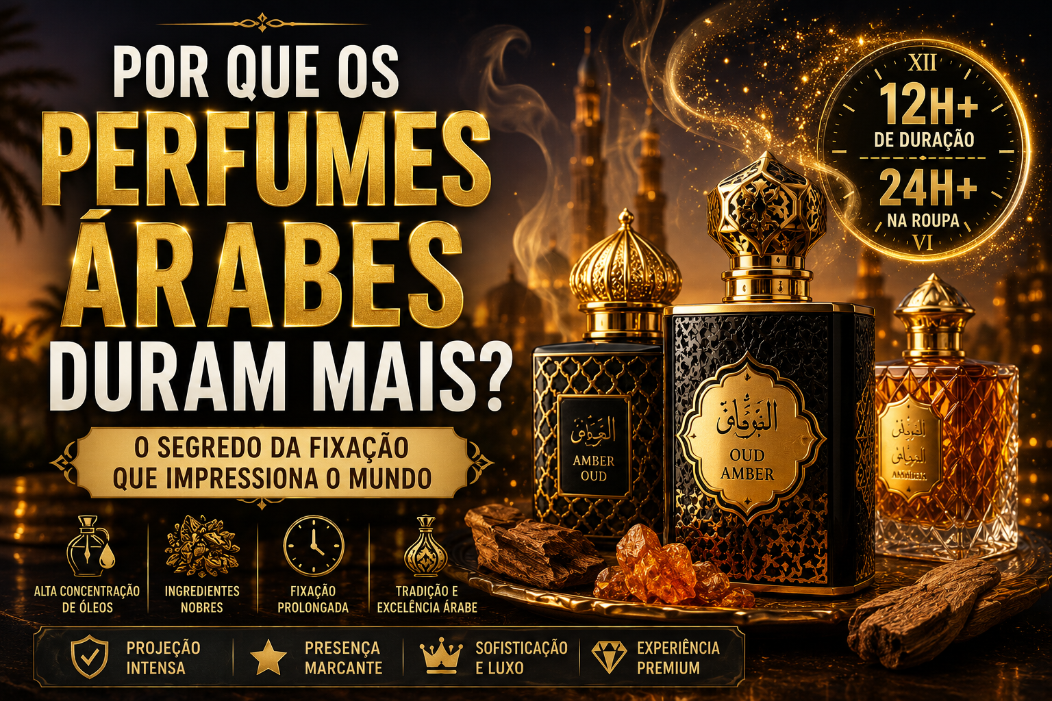 Por Que os Perfumes Árabes Duram Mais? Descubra o Segredo da Fixação Impressionante