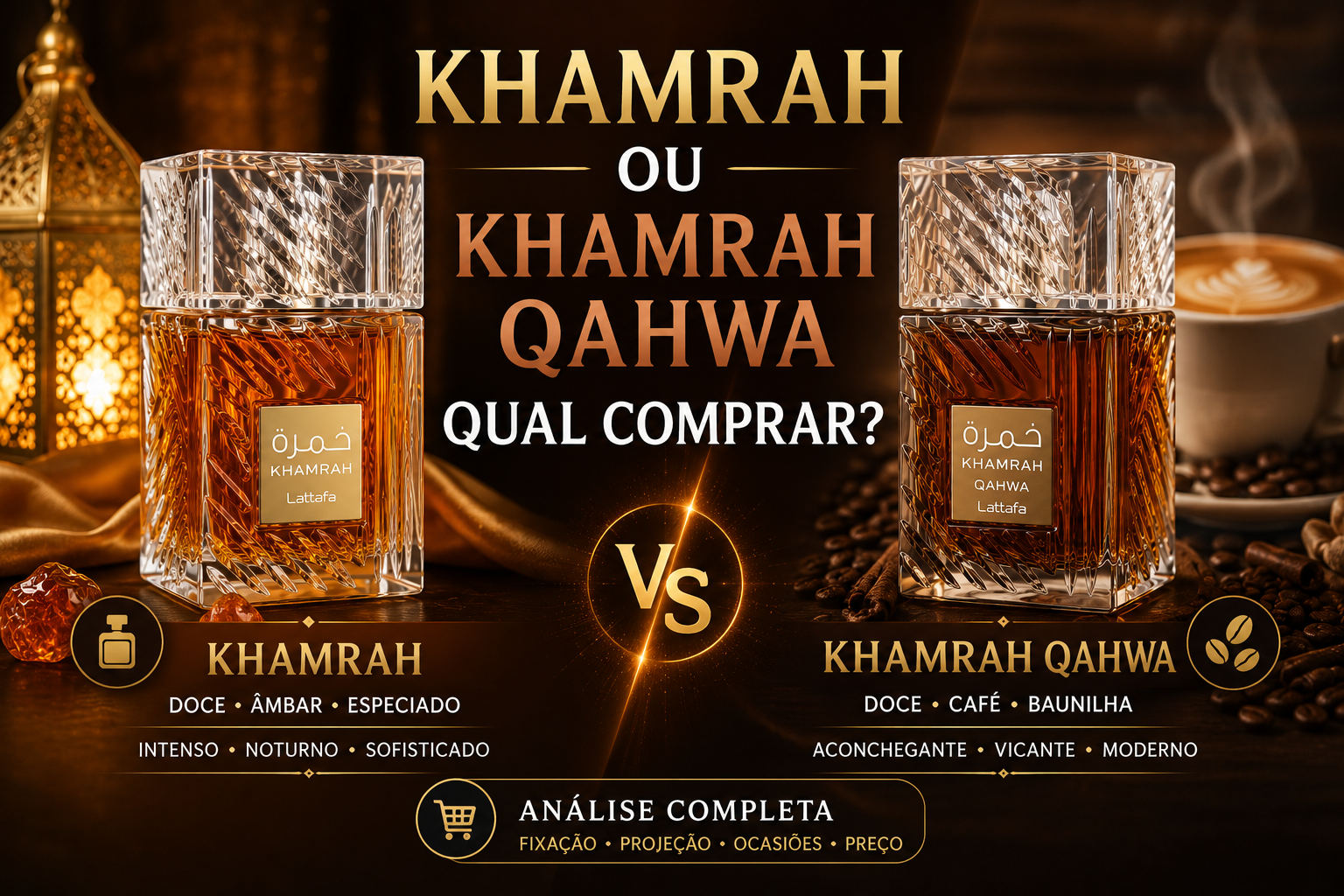 Khamrah ou Khamrah Qahwa: Qual Comprar? Descubra o Melhor em 2026