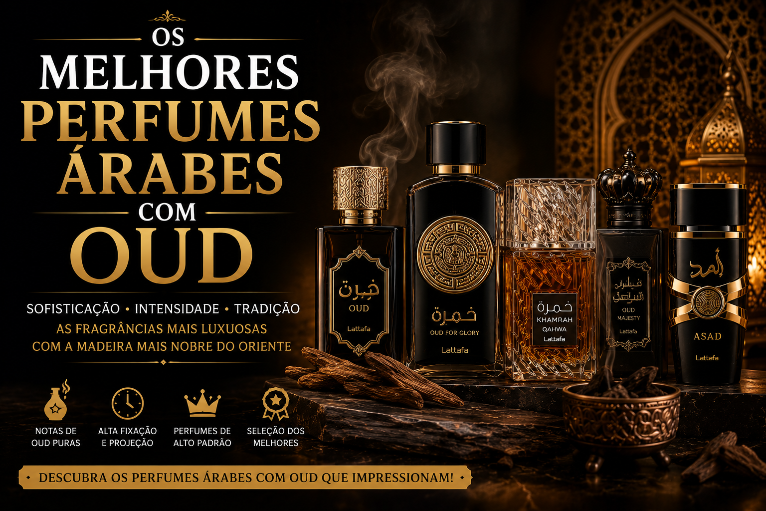 Os Melhores Perfumes Árabes com Oud: O Guia do Ouro Líquido do Oriente