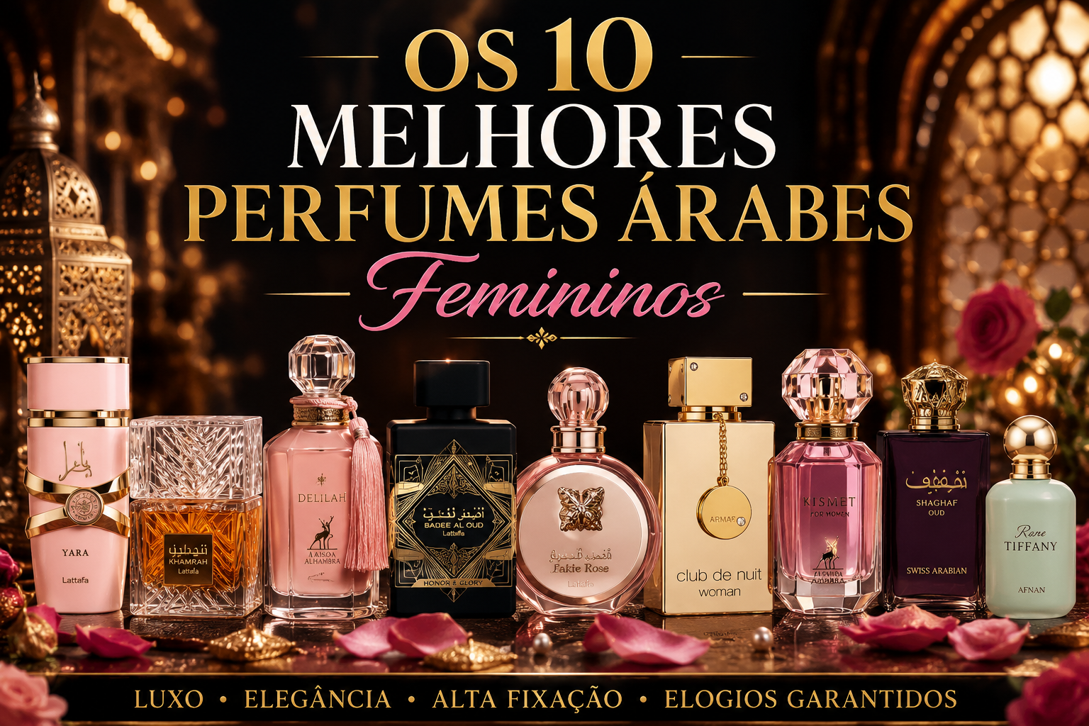 Os 10 Melhores Perfumes Árabes Femininos em 2026: Luxo, Elegância e Alta Fixação